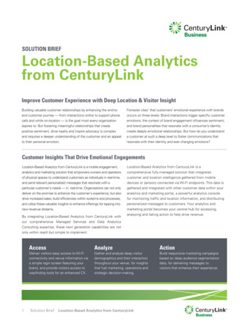 Location-Based Analytics From CenturyLink