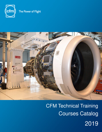 CFM Training Courses Catalog 2019