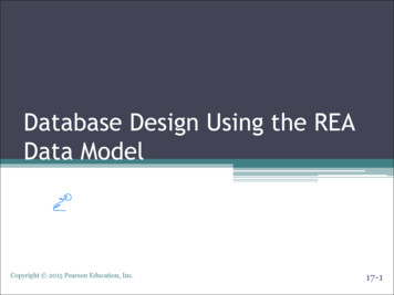 Database Design Using The REA Data Model