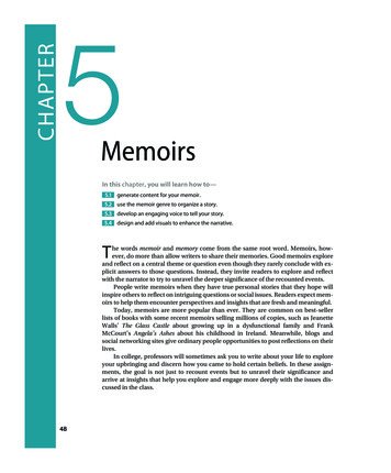 Memoirs - Pearson Higher Ed