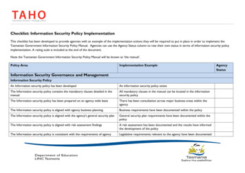Checklist: Information Security Policy Implementation