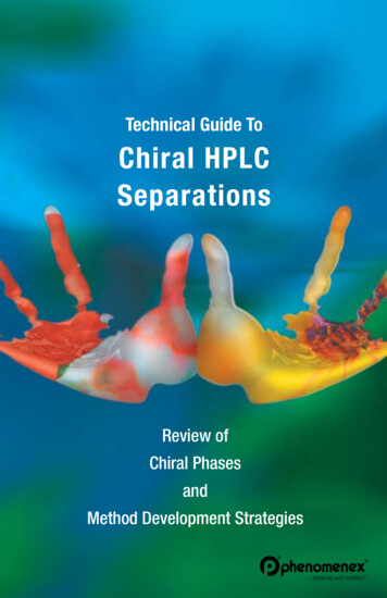Technical Guide To Chiral HPLC Separations