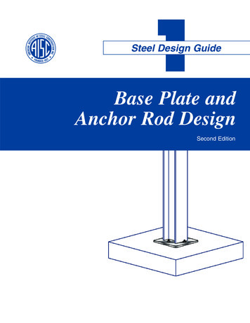 Base Plate And Anchor Rod Design - Construccionenacero 