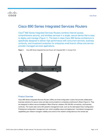 Cisco 890 Series Integrated . - Industrial Networking