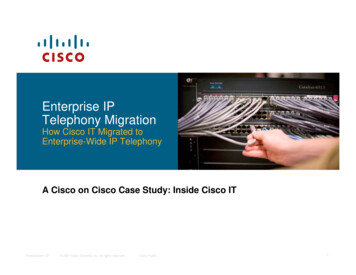 Enterprise IP Telephony Migration - Cisco