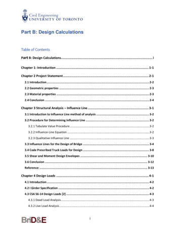 Part B: Design Calculations - University Of Toronto