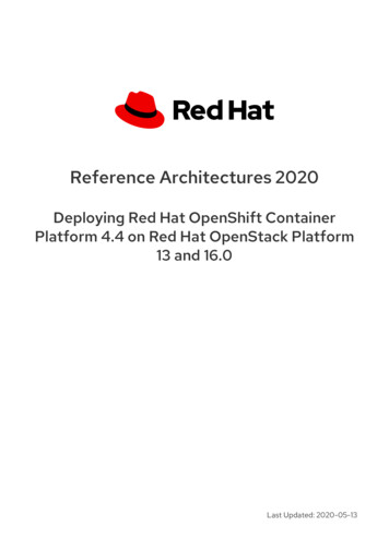 Reference Architectures 2020 - Red Hat