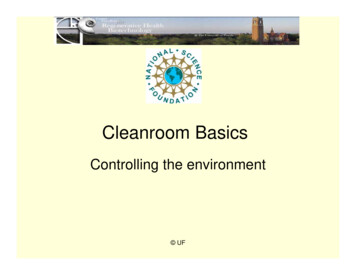 Cleanroom Basics - CERHB