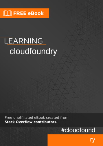 Cloudfoundry - Riptutorial 
