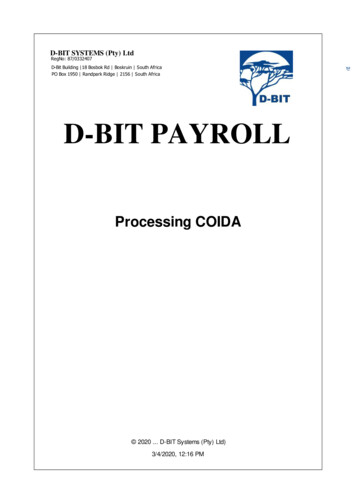 D-BIT PAYROLL - D-bit.co.za