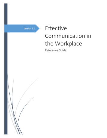 Effective Communication In The Workplace