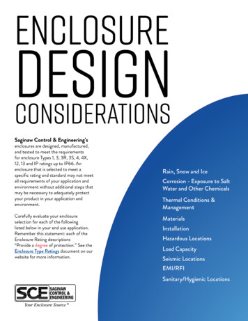 Enclosure Design - Saginaw Control