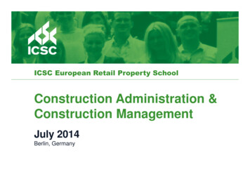 Construction Administration & Construction Management