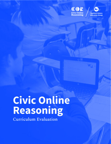 Civic Online Reasoning - Stanford University