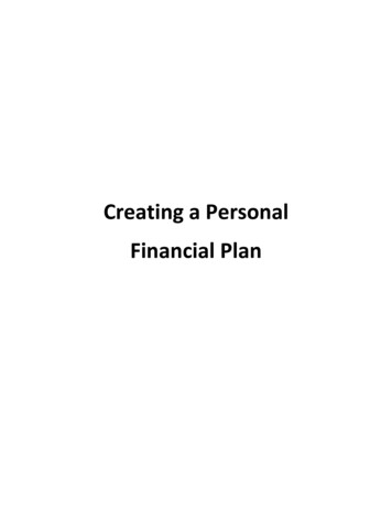 Creating A Personal Financial Plan - Missouri State
