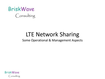 LTE Network Sharing - ITU