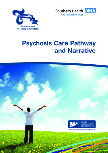 Psychosis Care Pathway And Narrative - Wessex AHSN