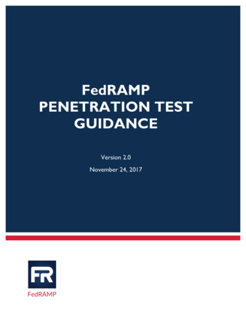 FedRAMP PENETRATION TEST GUIDANCE