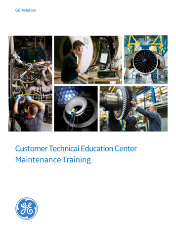 Customer Technical Education Center Maintenance Training