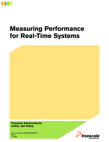 Measuring Performance For Real-Time Systems
