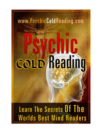 Dantalion Jones' Psychic Cold Reading Handbook