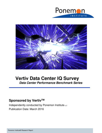 Vertiv Data Center IQ Survey - Channel Futures