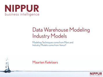Data Warehouse Modeling Industry Models