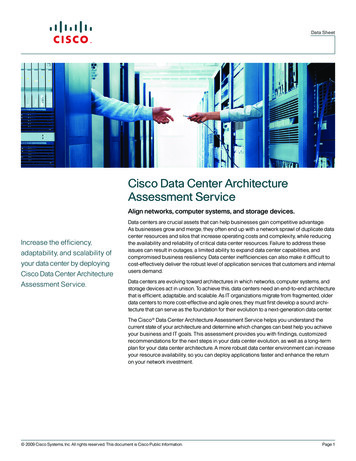 Cisco Data Center Architecture Assessment Service Data Sheet