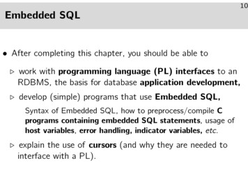 Embedded SQL - TUM