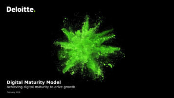 Digital Maturity Model - Deloitte