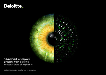 16 Artificial Intelligence Projects From Deloitte .