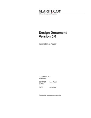 Design Document Template - National Chung Cheng University