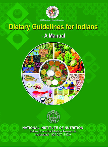 DIETARY GUIDELINES