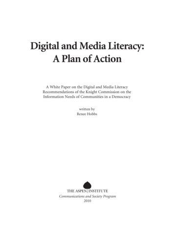 Digital And Media Literacy: A Plan Of Action
