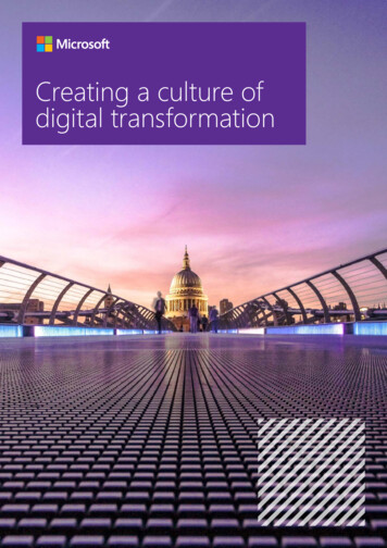 Creating A Culture Of Digital Transformation