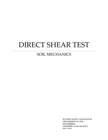 DIRECT SHEAR TEST - Weebly