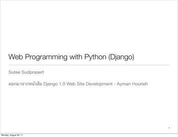 Web Programming With Python (Django)