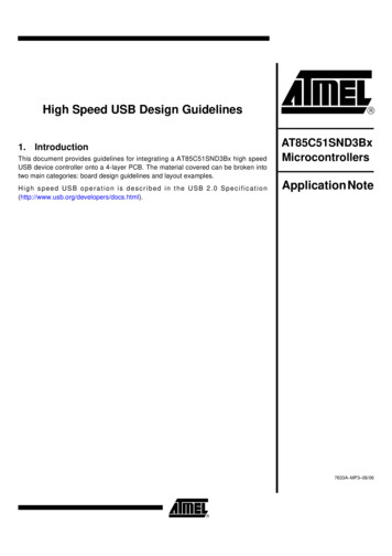 High Speed USB Design Guidelines - Microchip Technology