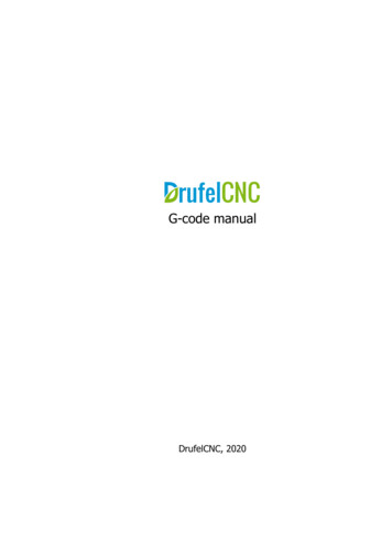 G-code Manual - DrufelCNC - CNC Motion Control Software