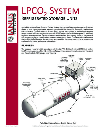 DS1081 LPCO2 Refrigerated Storage Units