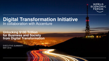 Digital Transformation Initiative - World Economic Forum