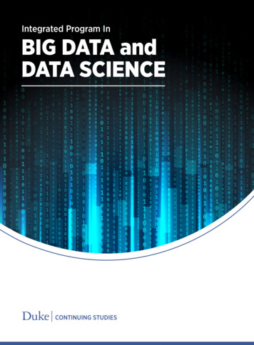 Integrated Program In BIG DATA And DATA SCIENCE