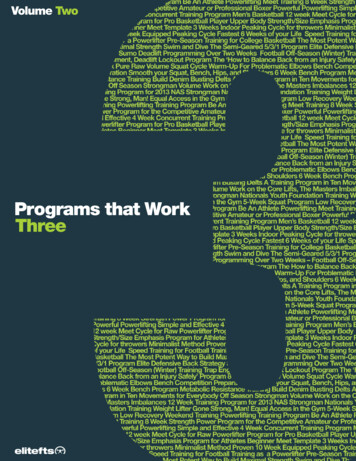 Programs That Work Three - Eliteft's
