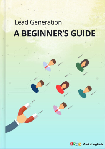 Lead Generation - A Beginners Guide - Zoho