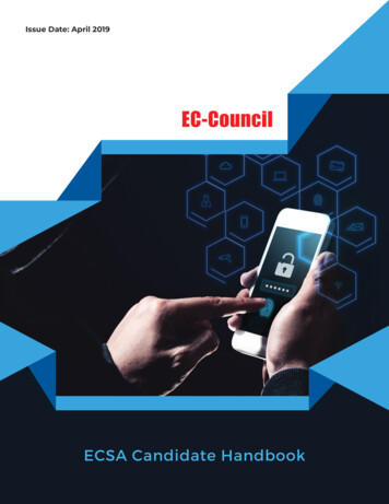 ECSA Candidate Handbook - EC-Council