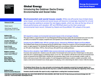 Energy Environmental Global Energy And Social Report .