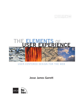THE ELEMENTS USER EXPERIENCE