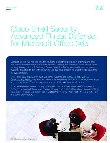 Cisco Email Security - Advanced Threat Defense For Office .