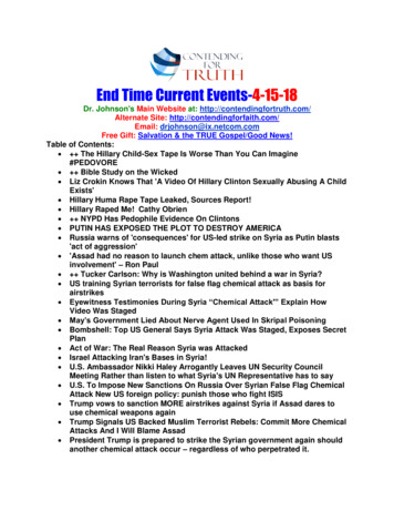 End Time Current Events-4-15-18 - Contending For Truth