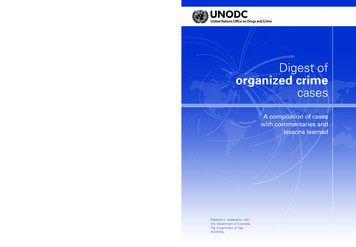 Digest Of Organized Crime Cases - UNODC
